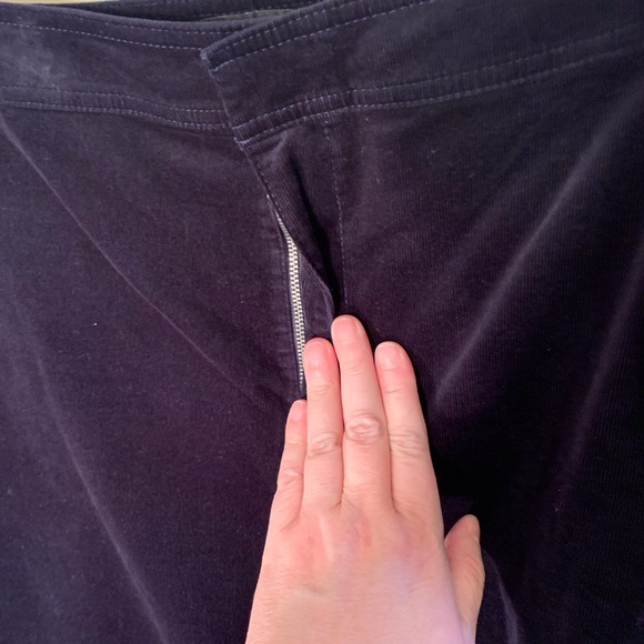 COPY - Talbots navy corduroy skirt with side pockets - Picture 5 of 6